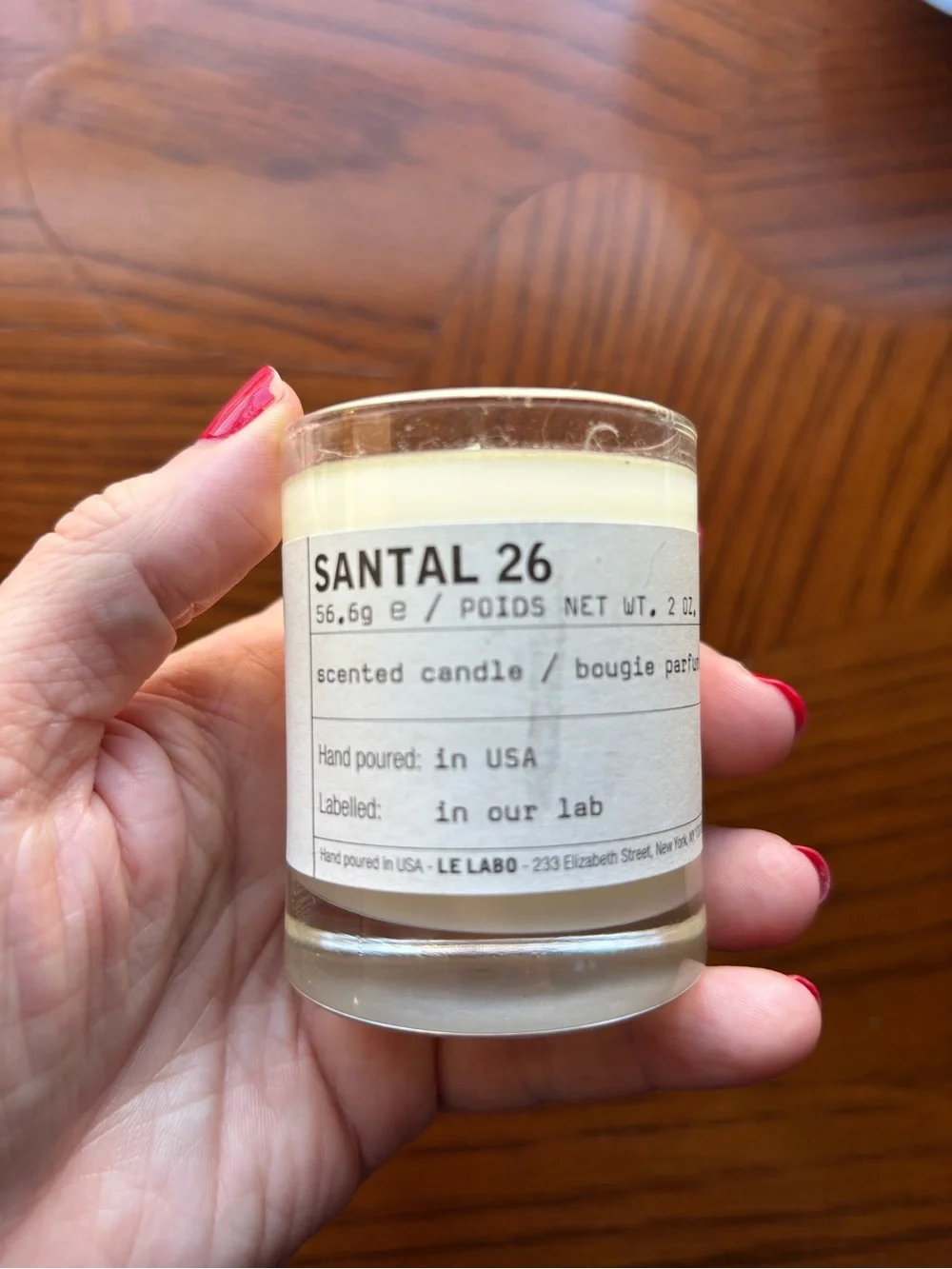 Le Labo Santal 26 Votive Scented Jar Candle Wax in Glass 2 oz (56.6g) NEW